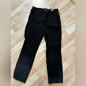 Old Navy EHR Boyfriend Sky-Hi Rise Jeans in Black Jack